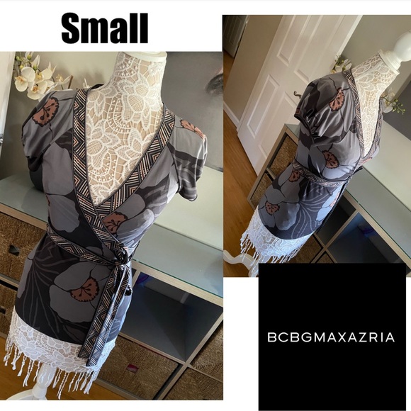 BCBGMaxAzria Tops - BCBGMAXAZRIA Jersey Wrap Top “Small”